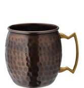 Moscow Mule Rund Gehämmert 55 cl, Vintage Kupferoptik